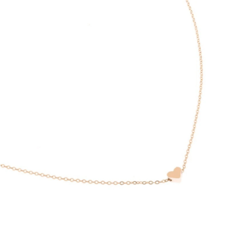 Kostbares Herz, schlichte, zierliche Halskette