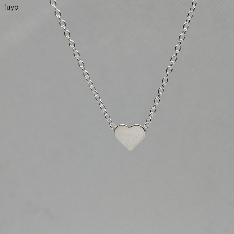 Kostbares Herz, schlichte, zierliche Halskette