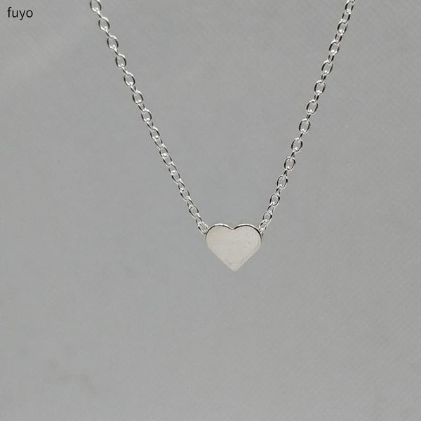 Kostbares Herz, schlichte, zierliche Halskette
