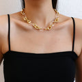 Punk-Mode klare und klobige Acryl-Kette Statement-Halsketten