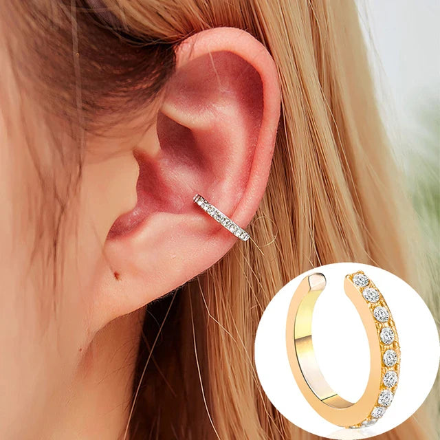 Crossover-Ohrringe in Silber, Gold und Rosé mit Zirkoniasteinen (sich kreuzende Linien)