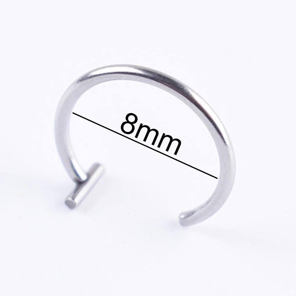 Gefälschte Nasen- und Lippenringe im Punk-Stil zum Anklipsen