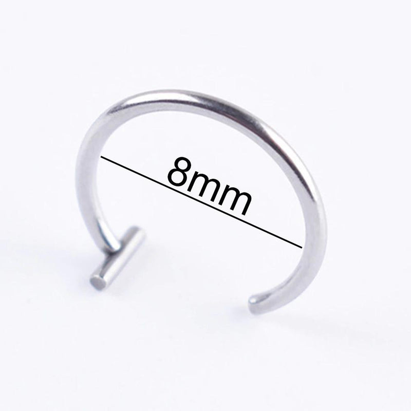 Gefälschte Nasen- und Lippenringe im Punk-Stil zum Anklipsen