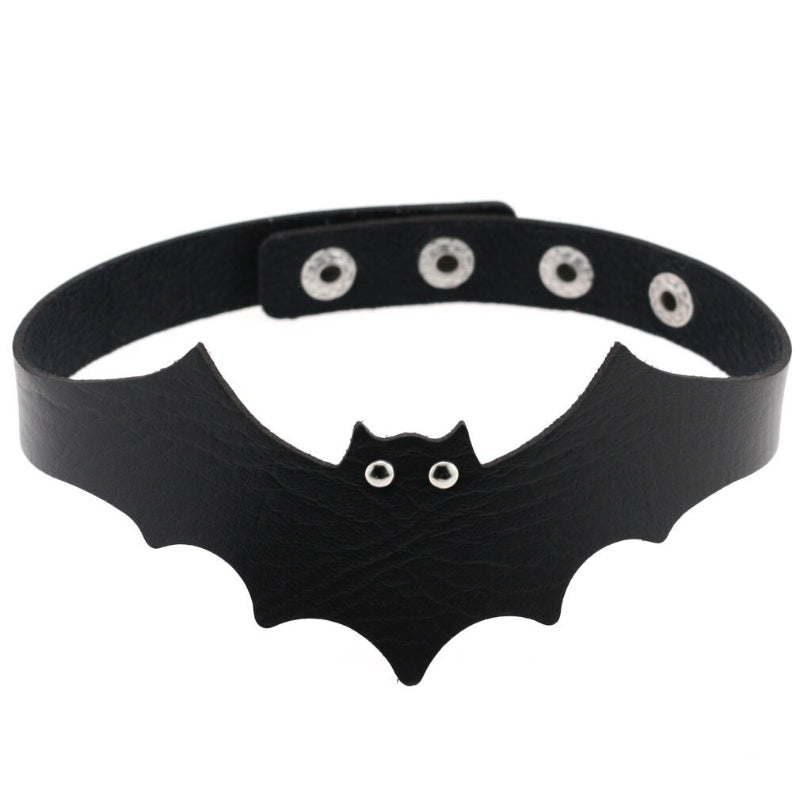 Punk Style Spike Nieten Mode Vegan Leder Choker Halsketten