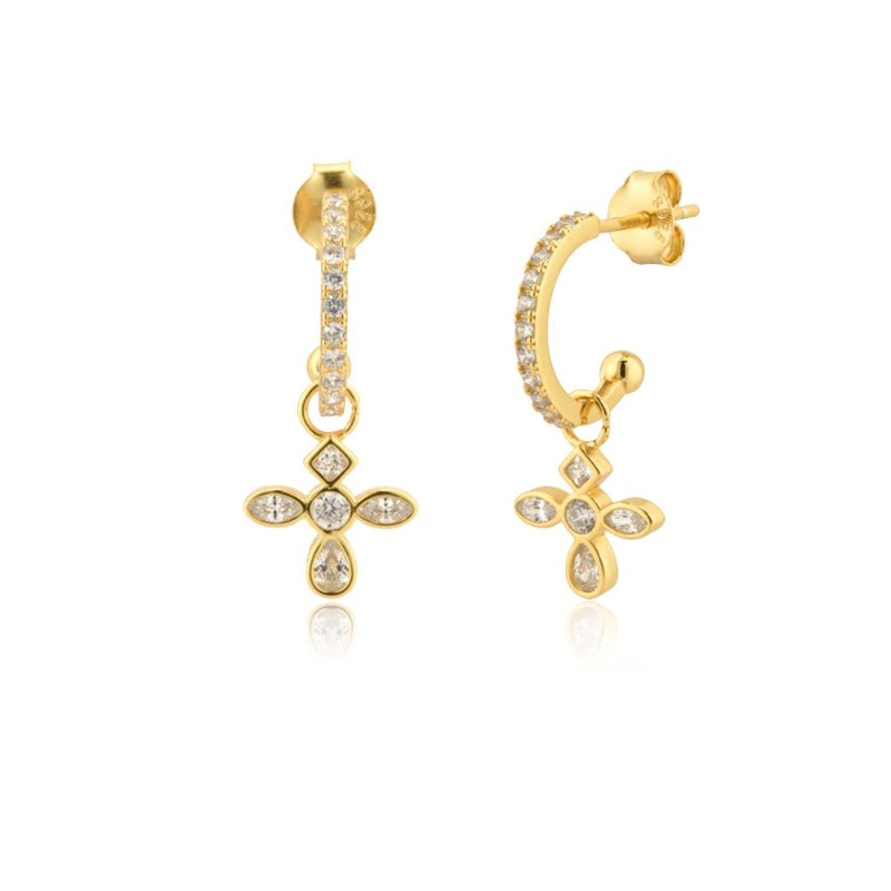 Schmuckkollektion mit Regenbogenkreuz und Zirkonia