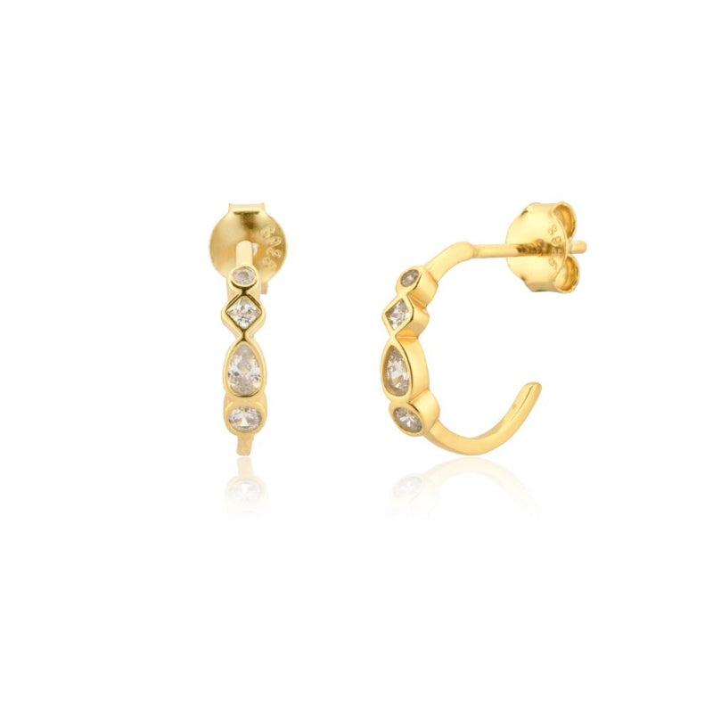 Schmuckkollektion mit Regenbogenkreuz und Zirkonia