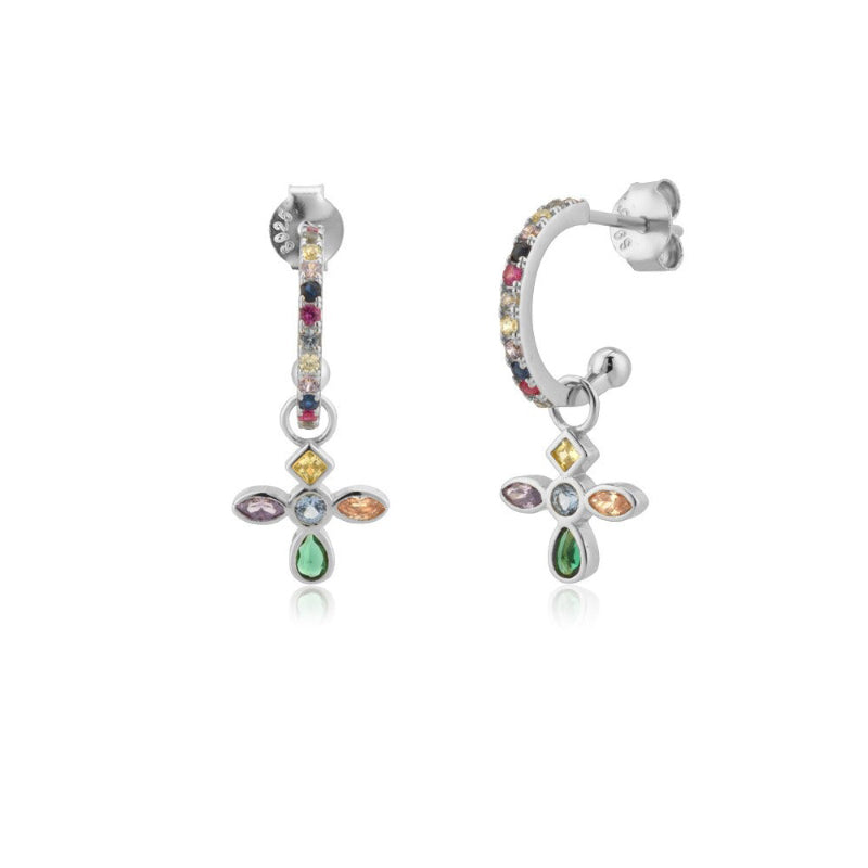 Schmuckkollektion mit Regenbogenkreuz und Zirkonia