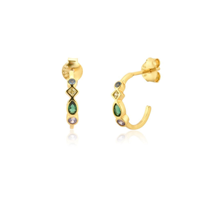 Schmuckkollektion mit Regenbogenkreuz und Zirkonia