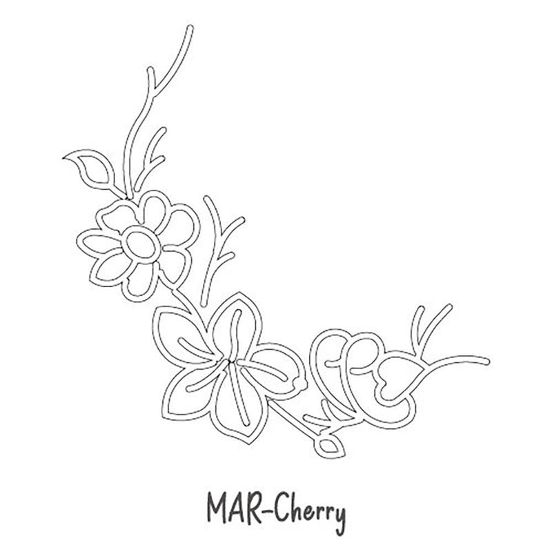 Rechteckige Halskette mit Geburtsmonatsblumen-Anhänger