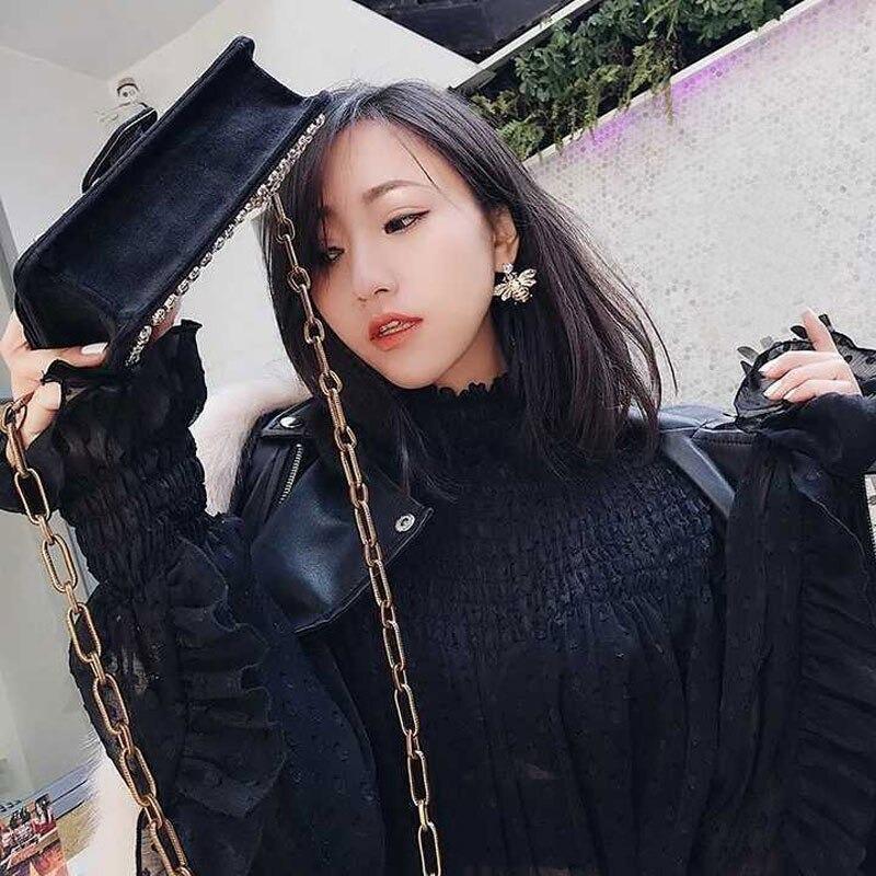 Ohrstecker Bienenkönigin mit Strasssteinen