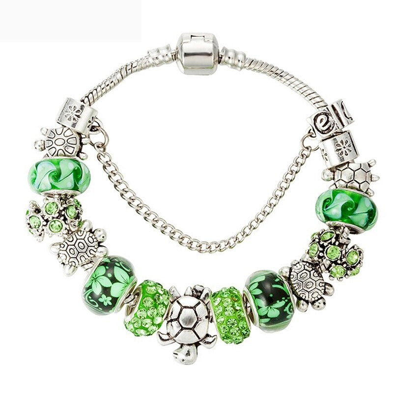Strass verzierte modische Herz-Charm-Perlen-Armbänder in verschiedenen Stilen