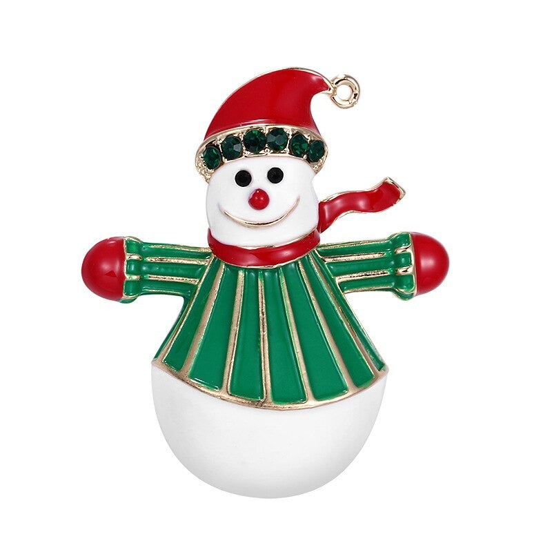 Weihnachtsbrosche „Holiday Galore“ mit Strasssteinen verziert