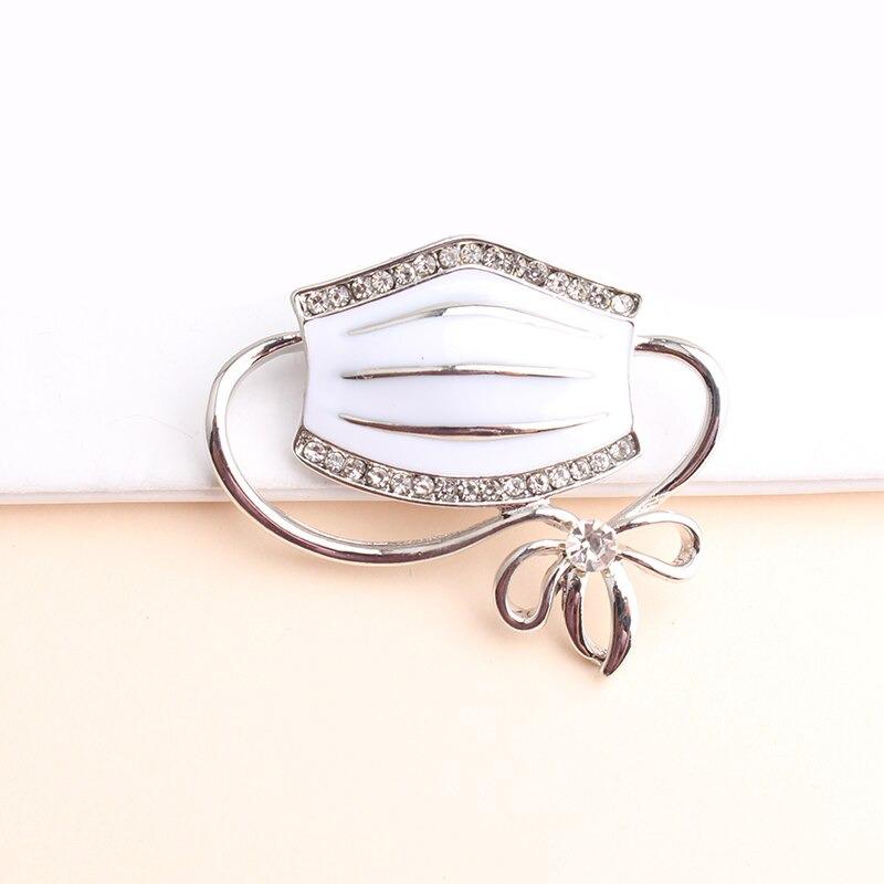 Strass Schmuck Gesichtsmasken Brosche Pins