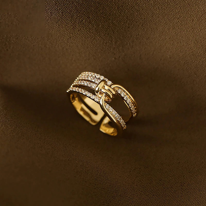 Strass geknotete geometrische Moderinge