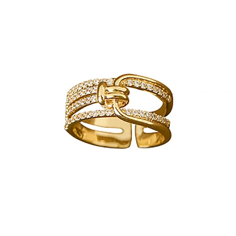 Strass geknotete geometrische Moderinge