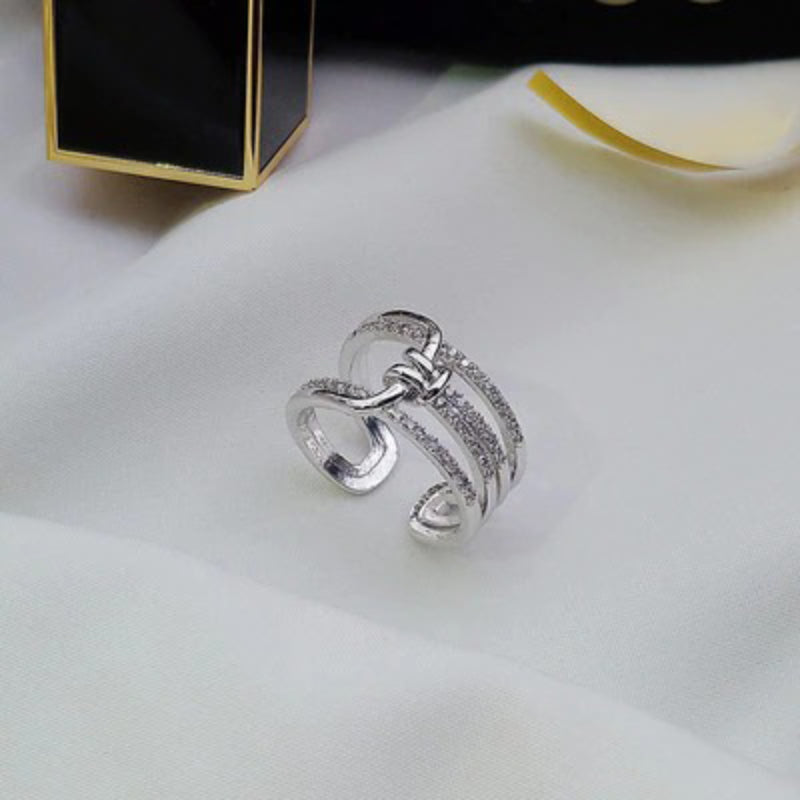 Strass geknotete geometrische Moderinge
