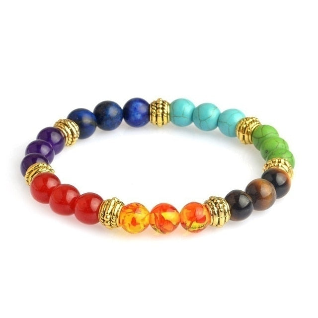 7 Chakra Heilung Balance Perlen Armband