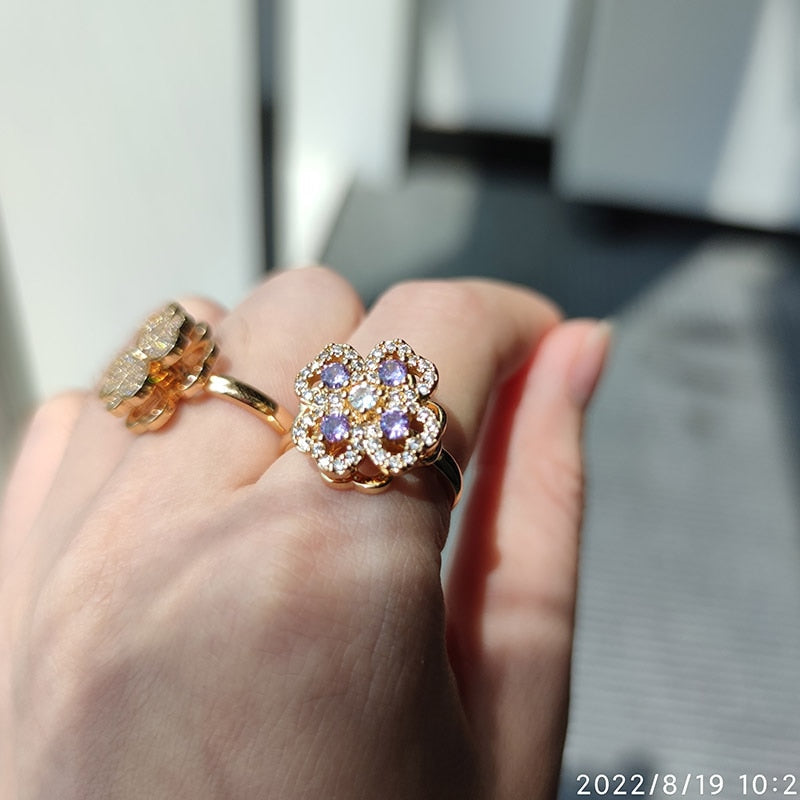 Glücksklee-Angst-Zappelring