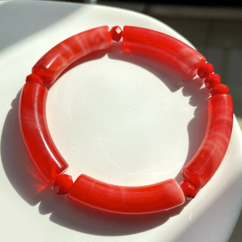 Acrylharz-Röhren-Candy-Chunky-Armbänder