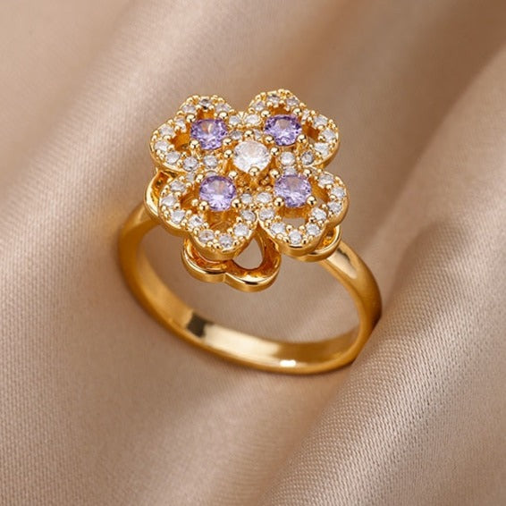 Glücksklee-Angst-Zappelring