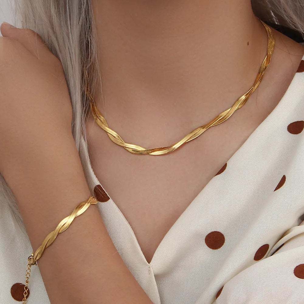Goldene Halskette