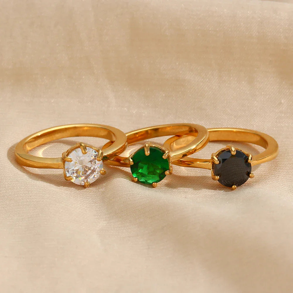 Schlichter Solitärring