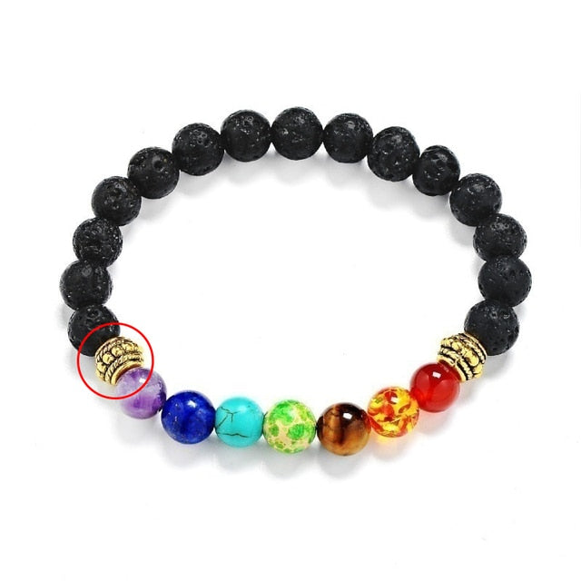 7 Chakra Heilung Balance Perlen Armband
