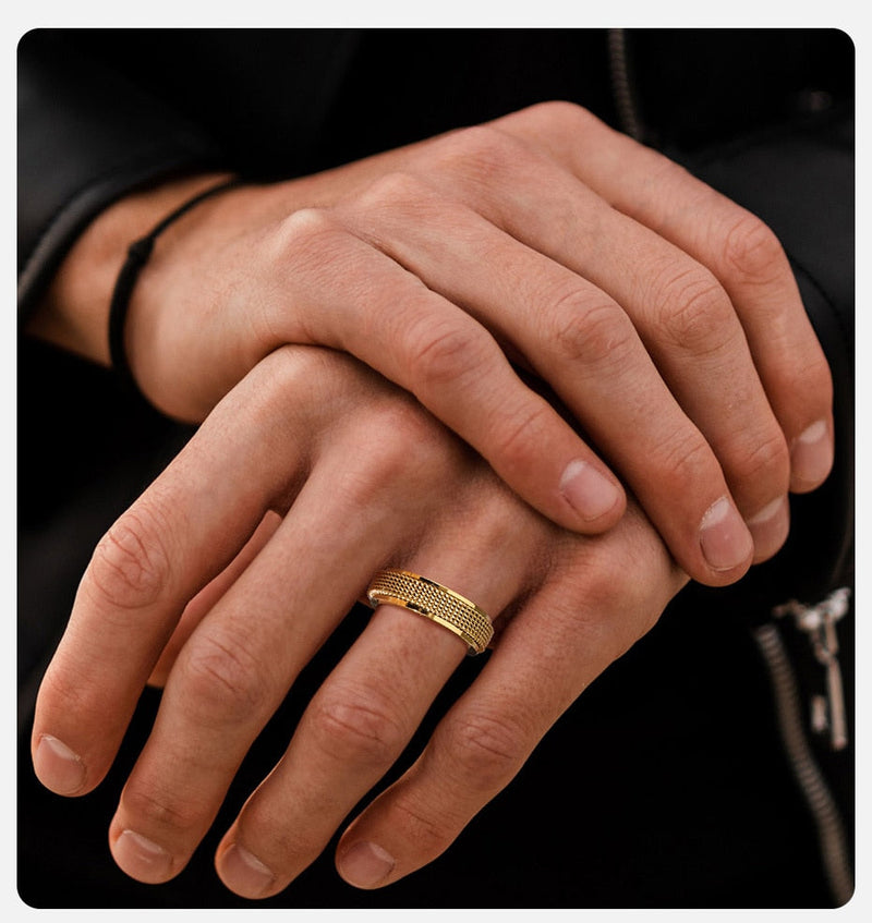 Zappelring aus Stahlgeflecht