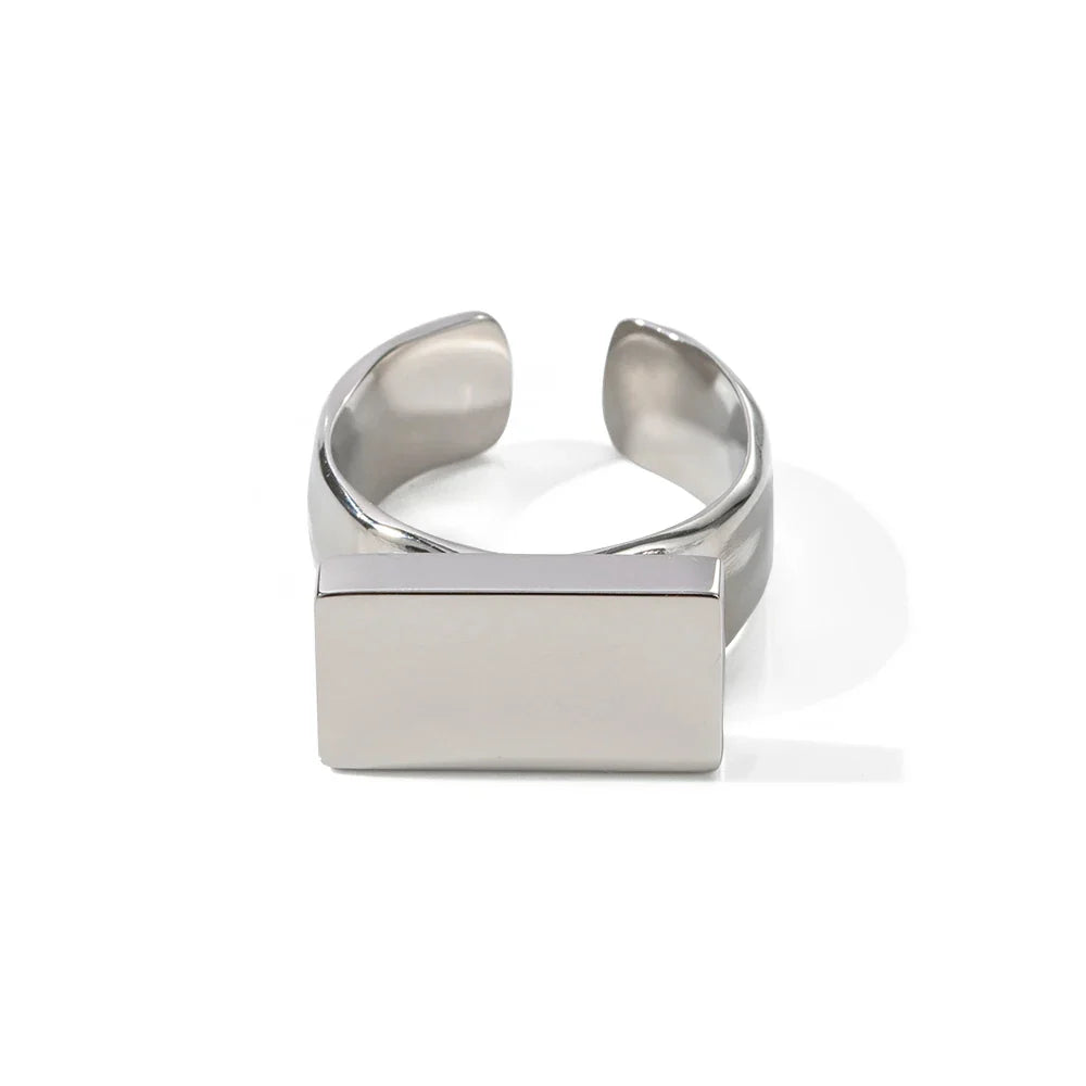 Quadratischer Goldring