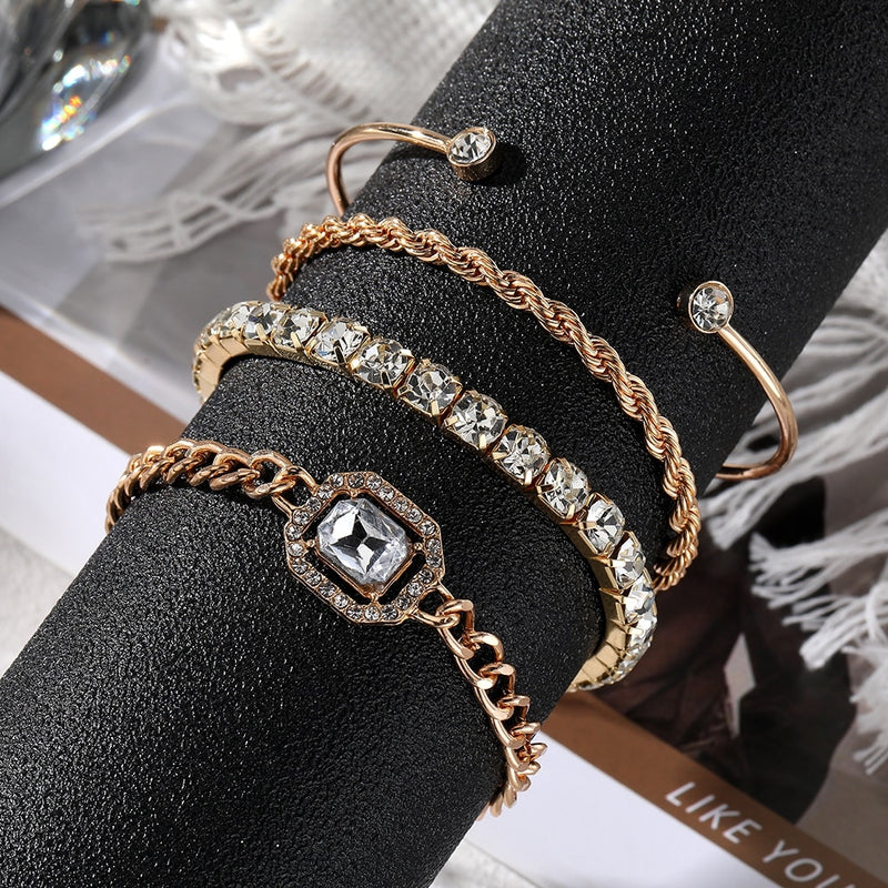 4 Stück Set Luxuriöse Armbänder