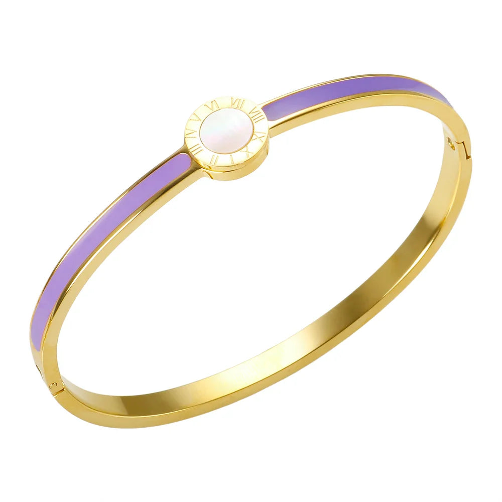 Buntes Armband mit römischen Ziffern