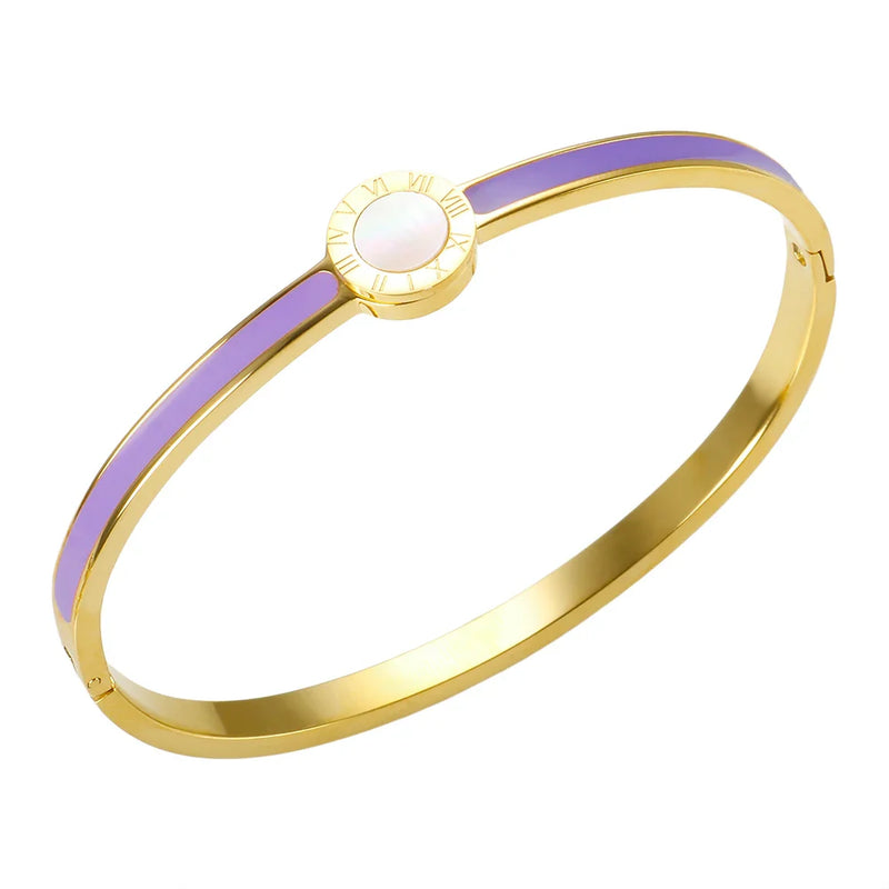 Buntes Armband mit römischen Ziffern