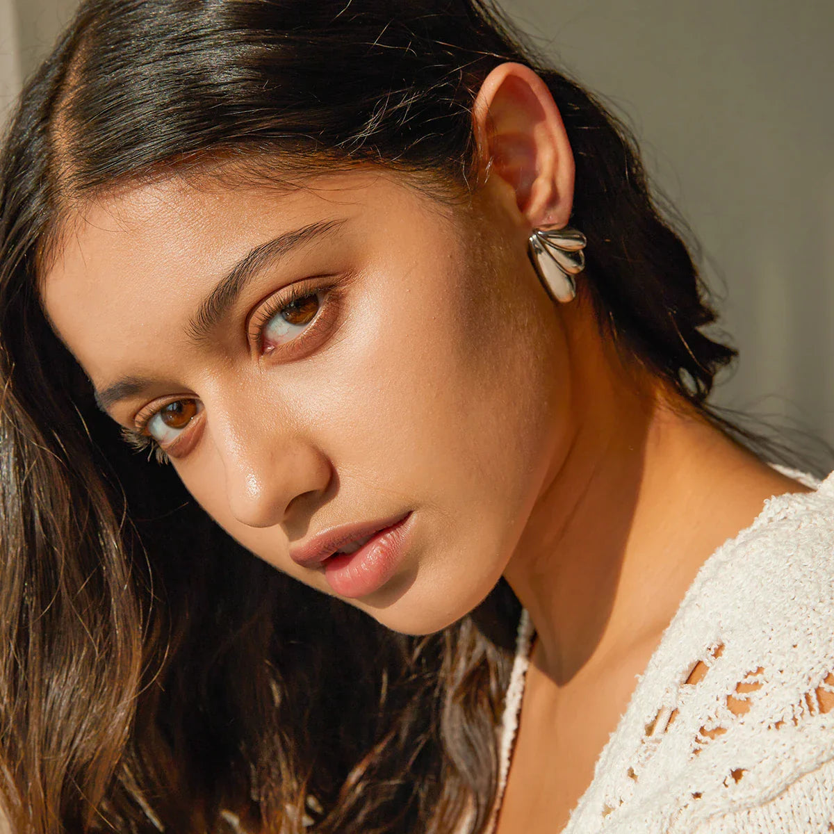 Flügel Manschette Ohrringe