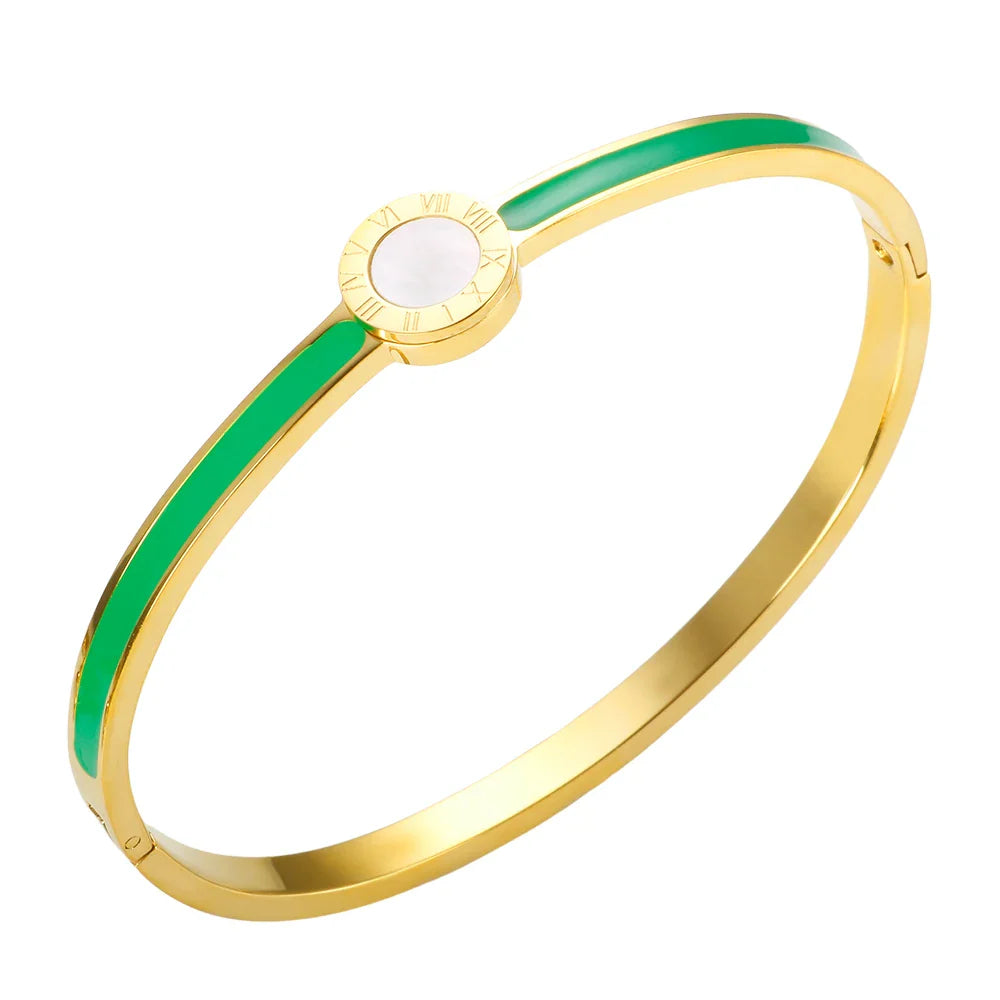 Buntes Armband mit römischen Ziffern