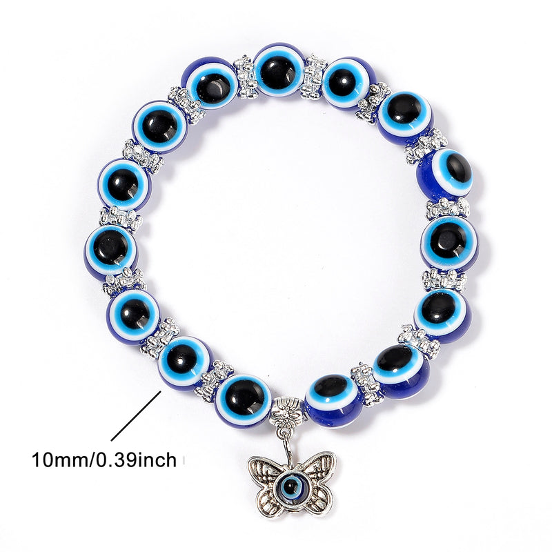 Blaues Böses-Augen-Armband