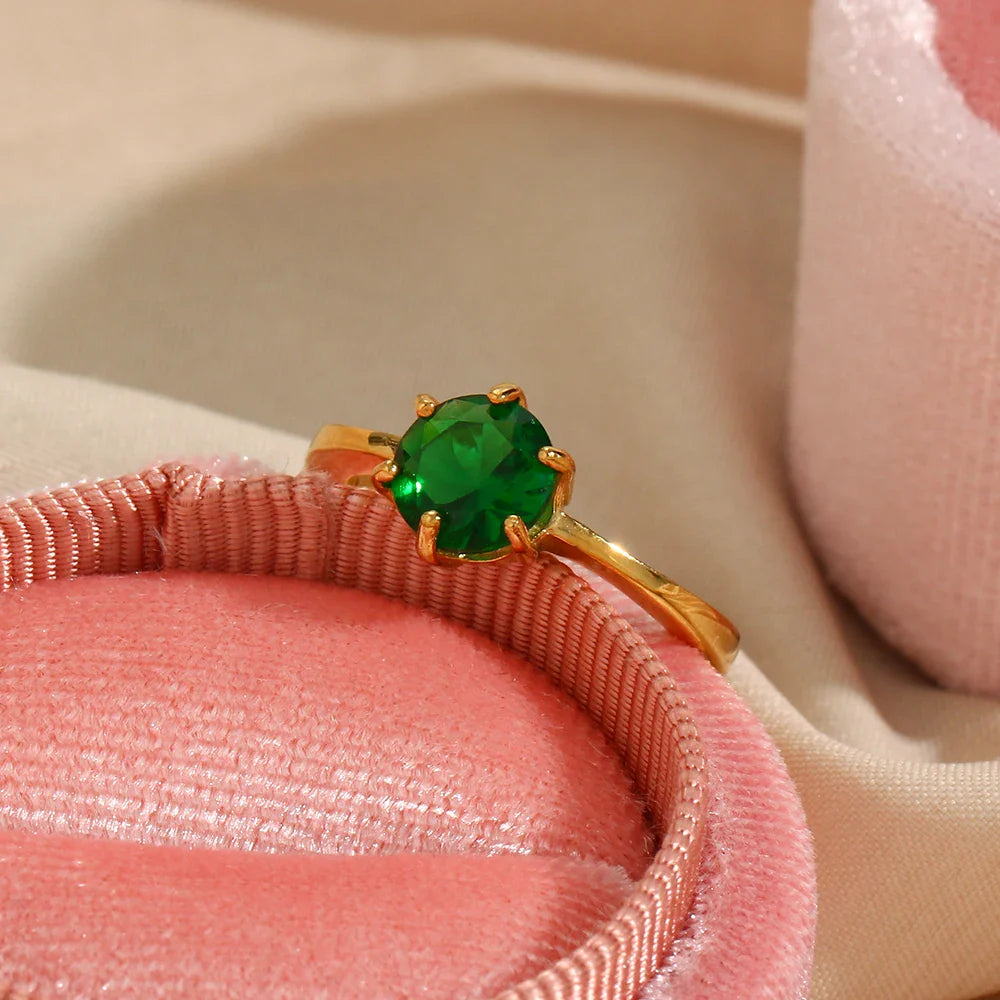 Schlichter Solitärring