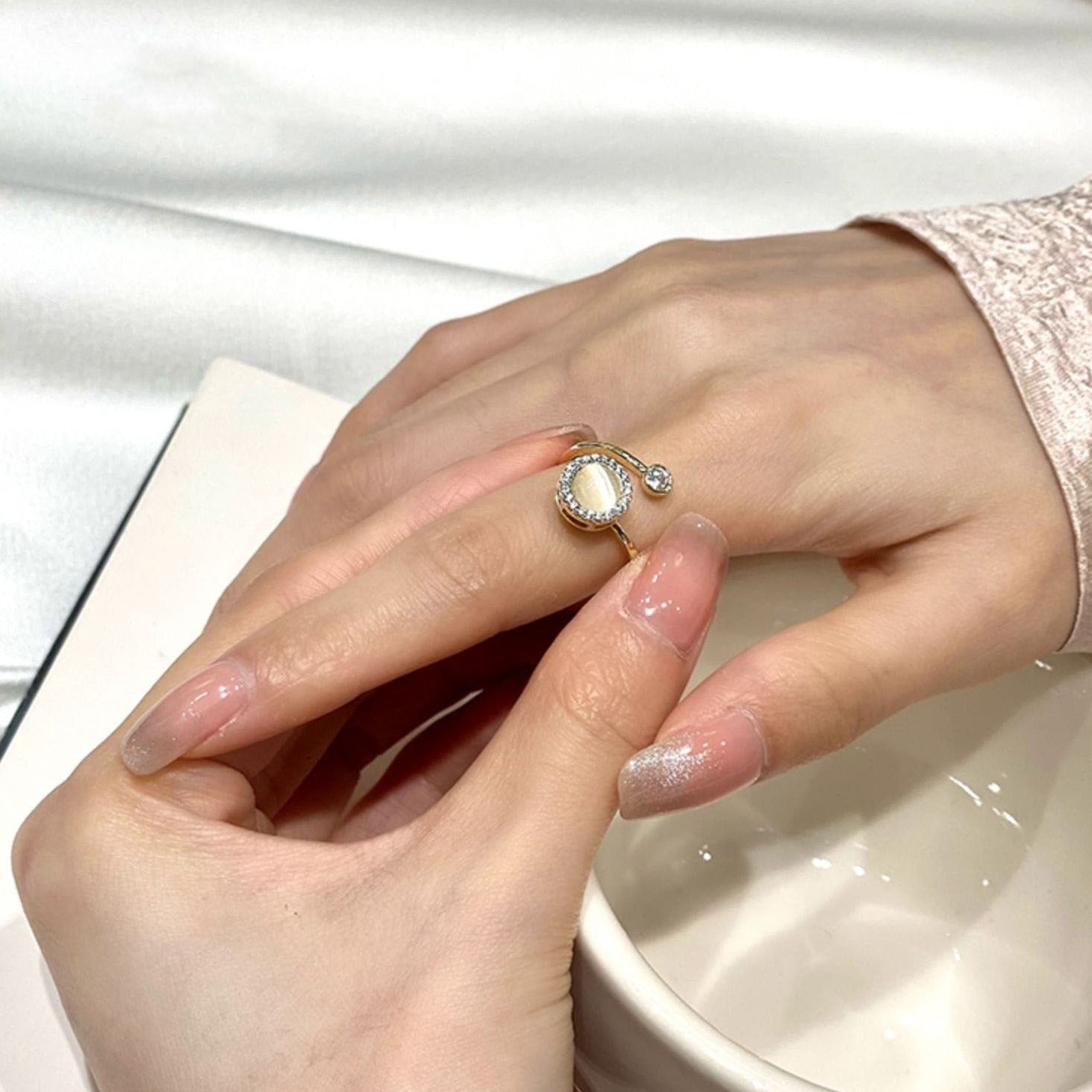 Drehbarer Opal-Angstring