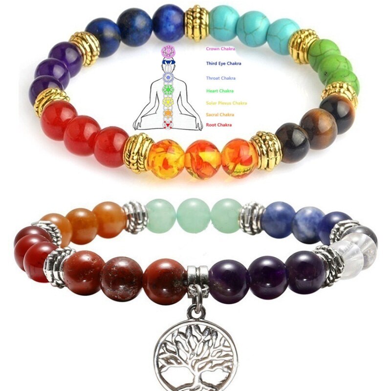 7 Chakra Heilung Balance Perlen Armband