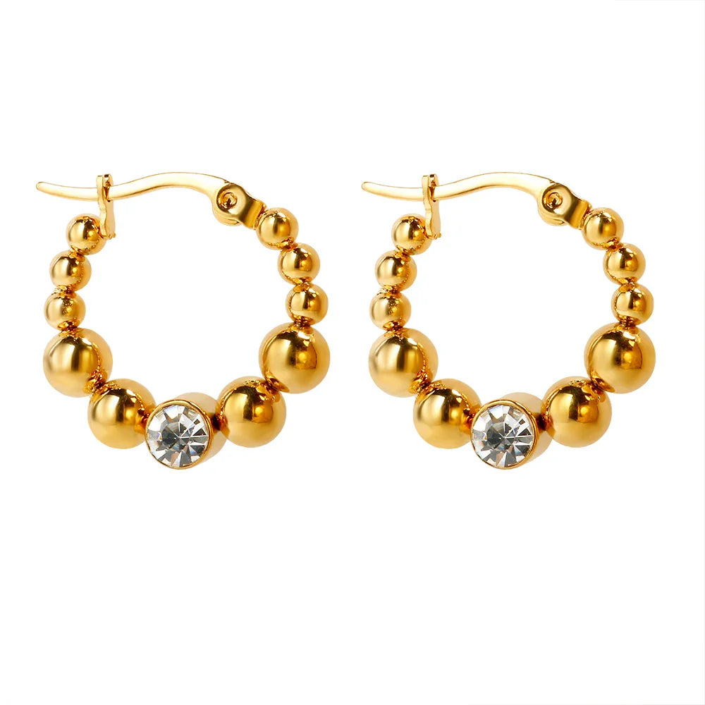 Ohrstecker mit mehreren Perlen