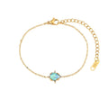 Armband mit blauem Opalstein in Wassertropfenform