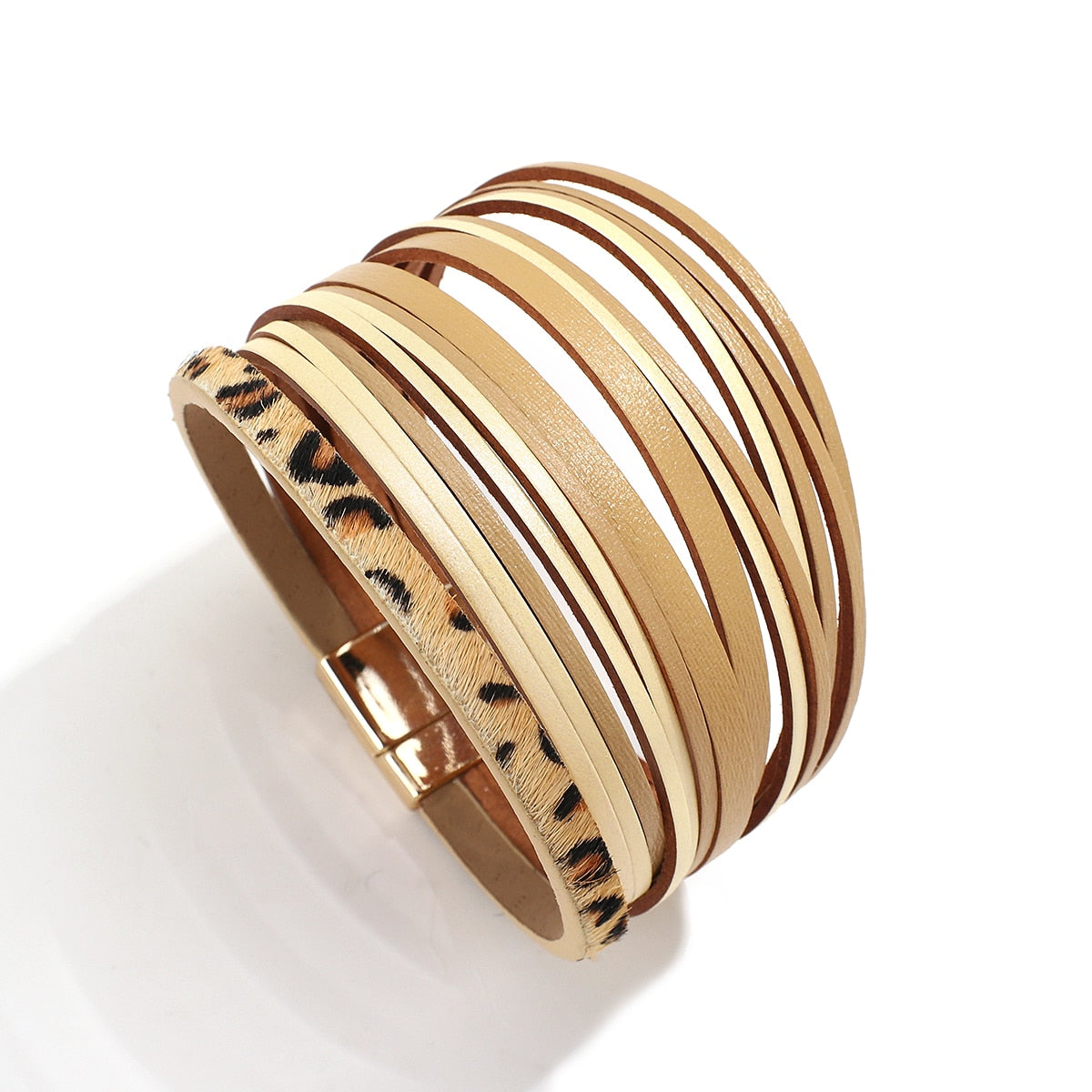 Boho Mint Lederarmband