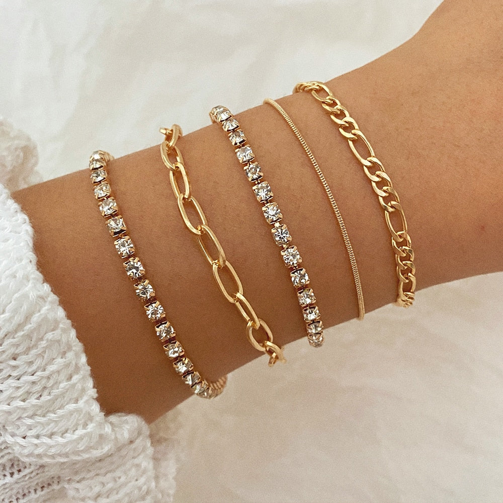 4 Stück Set Luxuriöse Armbänder