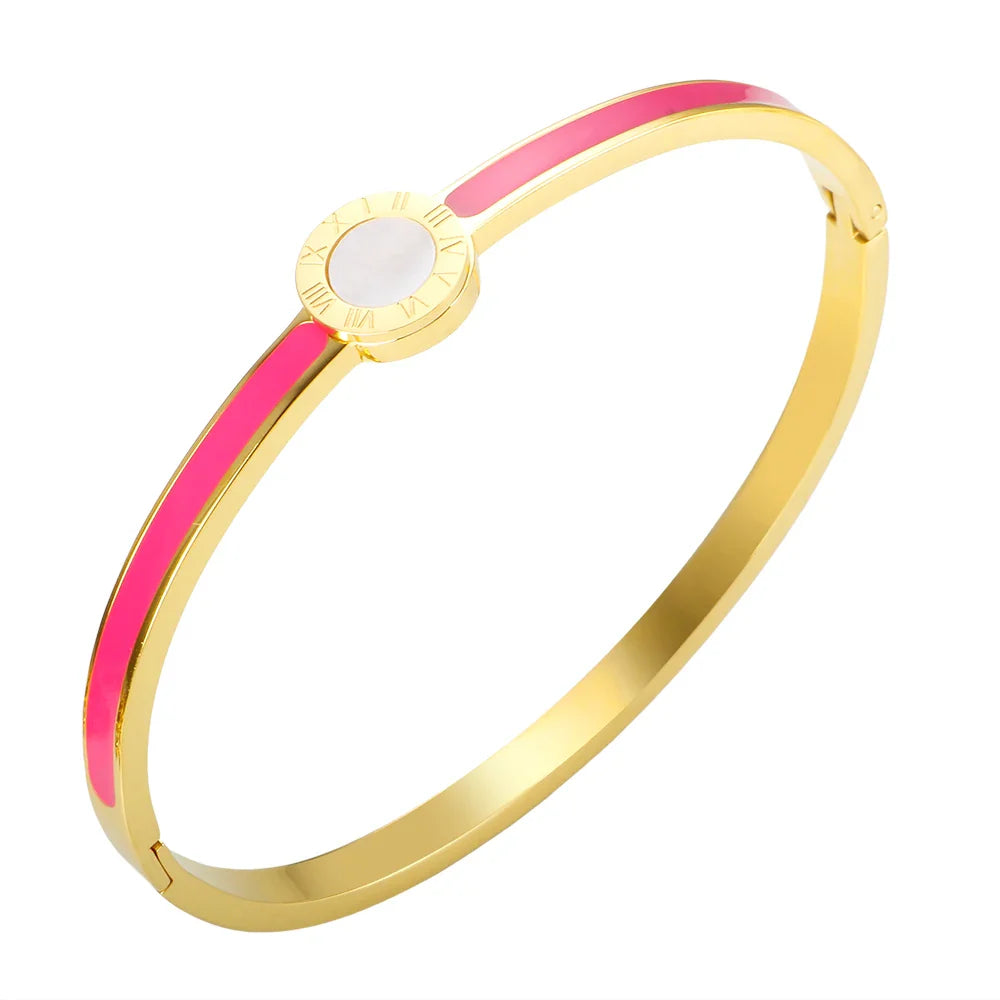 Buntes Armband mit römischen Ziffern