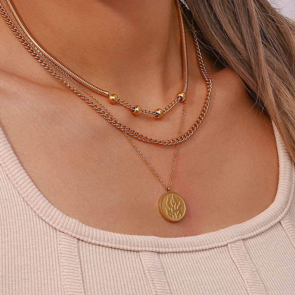 Perlen Schlangenkette Halskette