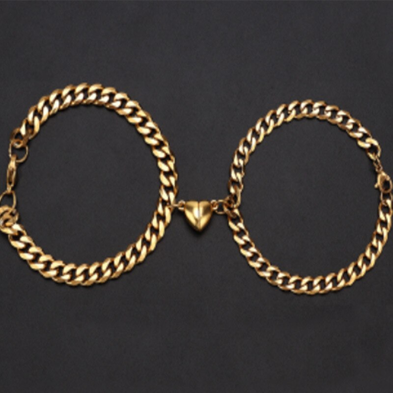 2 Stück Magnet-Herz-Armband