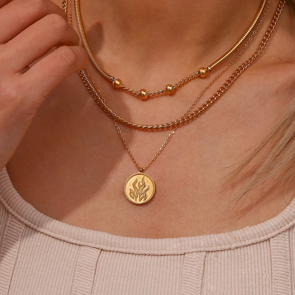 Perlen Schlangenkette Halskette