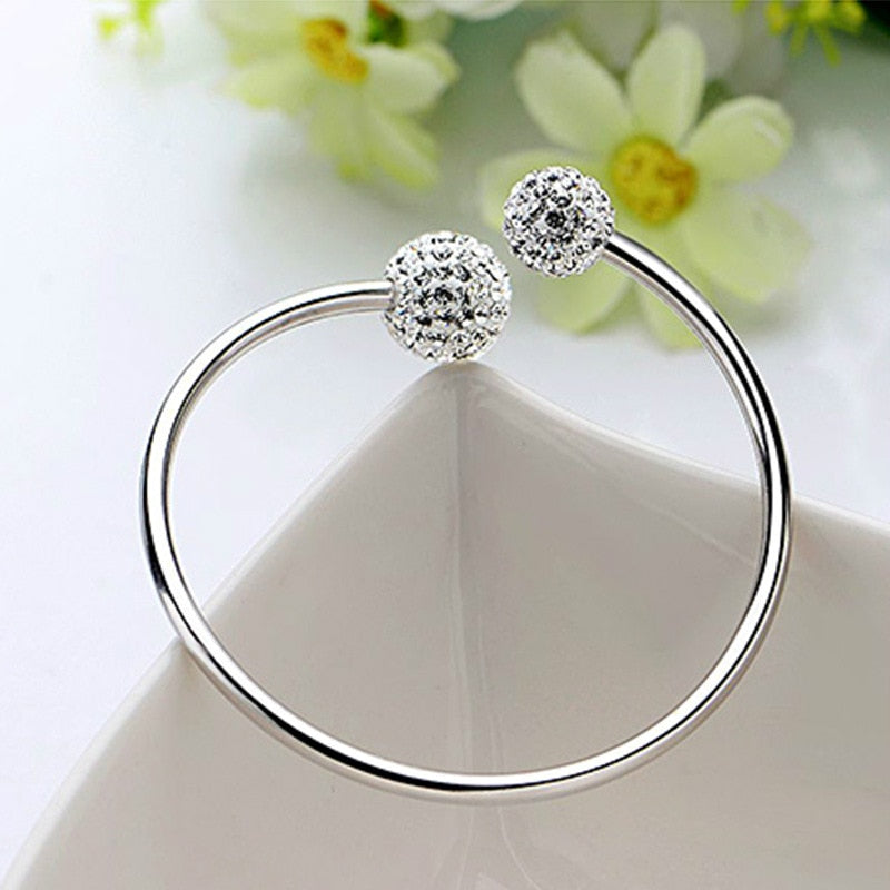 925 Silber Manschetten-Armband