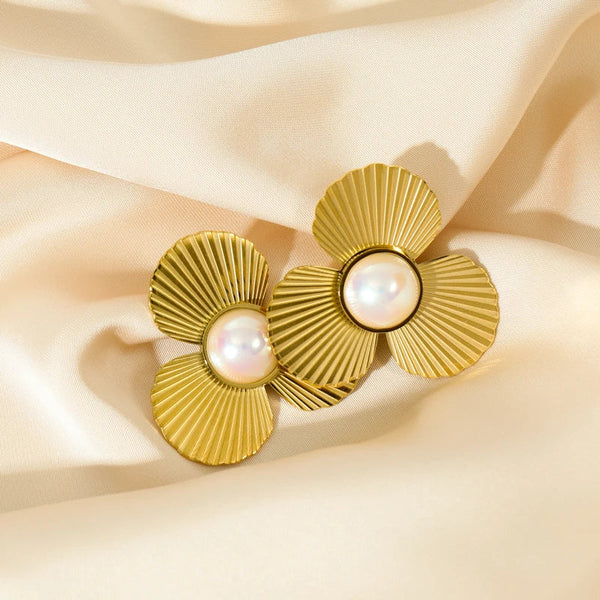 Blumenperlen Ohrringe