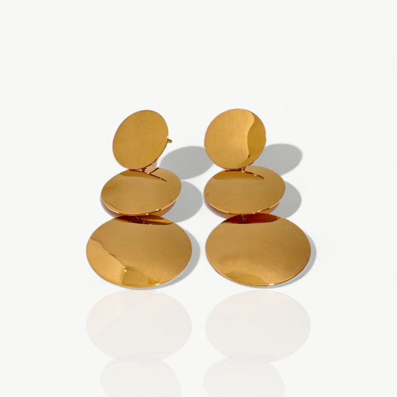 Ohrring mit Kreis-Anhänger