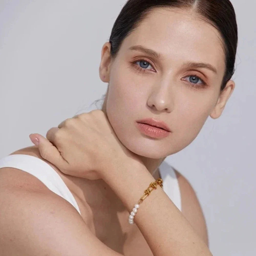 Natürliche Perlenkette Armband